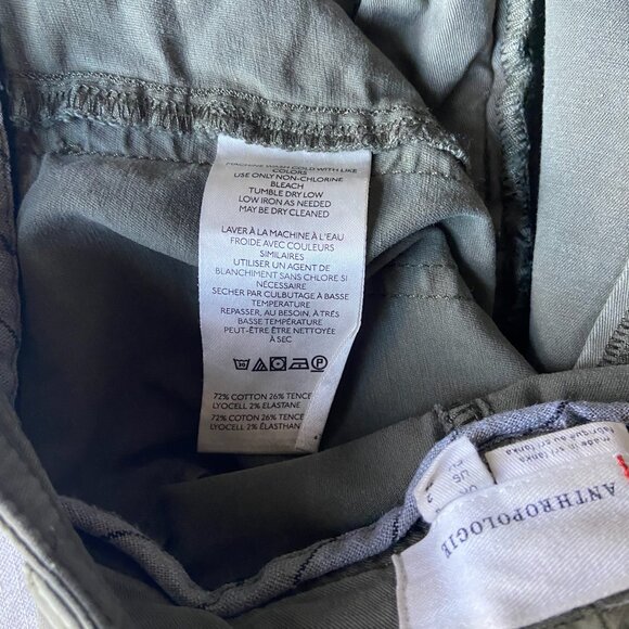 EUC By Anthropologie The Richie Slim Joggers in Moss Sz 2 - Picture 9 of 9